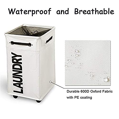 Panier à linge à linge roulants pliable pour protéger de l'humidité
