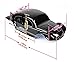 SummitLink Custom Body Compatible for 1/10 1/8 Scale RC Car or Truck (Truck not Included) (Muddy Green Over Black)