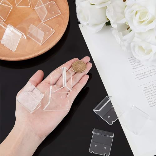 Image of Earrings Holder Acrylic Jewelry Display Rack Stud Earring Organizer for Woman Jewelry (mini transparent Pack of 24)