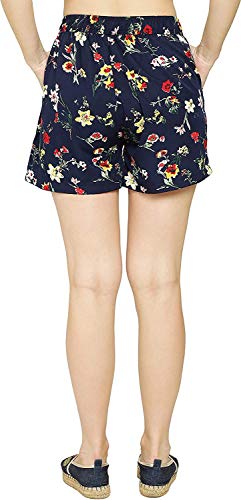 Image of My Swag Women's Striped Regular Fit Casual Daily Use Shorts with Pockets