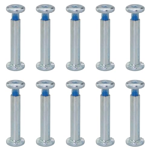 FMHXG 10PCS Wheel Skate Piercing Spike Hexagon Socket Head Screw Skates Skate Piercing Spike Medium Bearing Double Sided Male and Female Spike Skate Inline Skate Wheel Axle Roller Blade Bearing