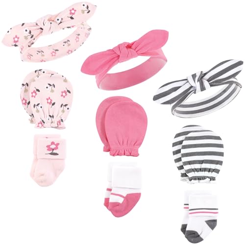 Image of Hudson Baby Unisex Baby Caps, Mittens and Socks Set