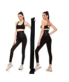 Waist Trainer for Women - Adjustable Postpartum Belly Wrap Tummy Control Bandage & Core Stability, Elastic Waist Trimmer Belt for Fitness, Daily Use, Black