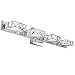 Lightess Bathroom Vanity Lights Fixtures Crystal Led Bath Vanity Wall Sconces Lighting Modern Mirror Front Light, 12W