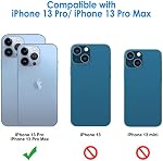 JETech Protecteur d'objectif pour caméra iPhone 13 Pro Max 6,7 pouces et iPhone 13 Pro 6.1 pouces, 9H Verre trempé, HD Clair, anti-rayonnement, friendly cas, n'affecte pas les coups de la nuit, 3-Pack