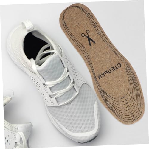 4 pares de plantillas de fieltro de lana para mujer miniatura 4