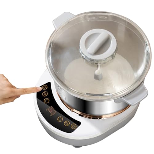 XUXIAO Dough kneading machine, Stainless Steel Professional Dough Mixer, Thermostatic Fermentation, Intelligent Timer, Stand Mixer for Home Baking,5L