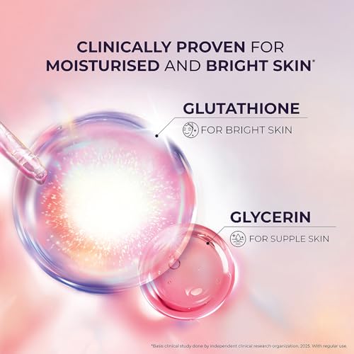 Image of LUX International Bouncy & Bright Bathing Soap, 4 x 130g, LUXURIOUS BATHING EXPERIENCE, for Hydrated & Radiant Skin, with Glutathione & Glycerin, Improves Skin Texture, Cherry Blossom Fragrance