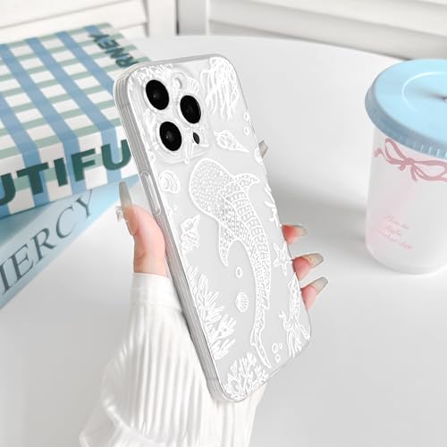 NITITOP for iPhone 15 Pro Max Case Clear Sea Animal - White Fish by NITITOP - Used condition - Image 7