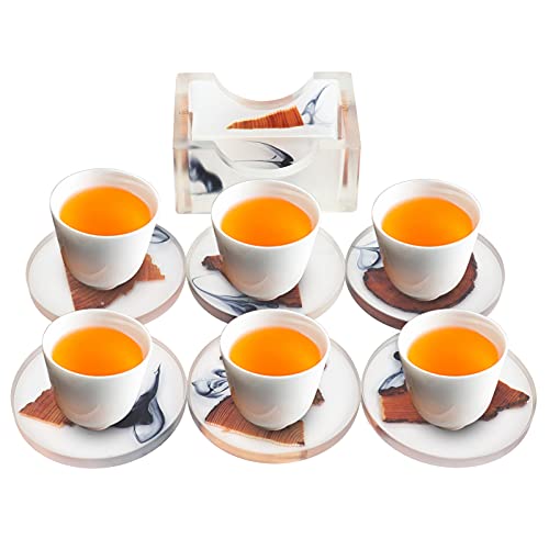 6Pcs Brink Coasters avec support pour verres et tasses de table - 6