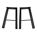TC-HOMENY Furniture Legs 16 inches Table Legs Set of 2 Bench Legs Industry Metal Coffee Table
