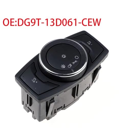 Interruptor de control luz cabeza coche botón faro DG9T-13D061-CEW 2