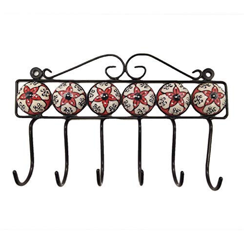 India Meets India Handicraft Wall Key Hook Coat Hanger Key Rack Organizer. Best Gifting Made by Awarded Indian Artisan