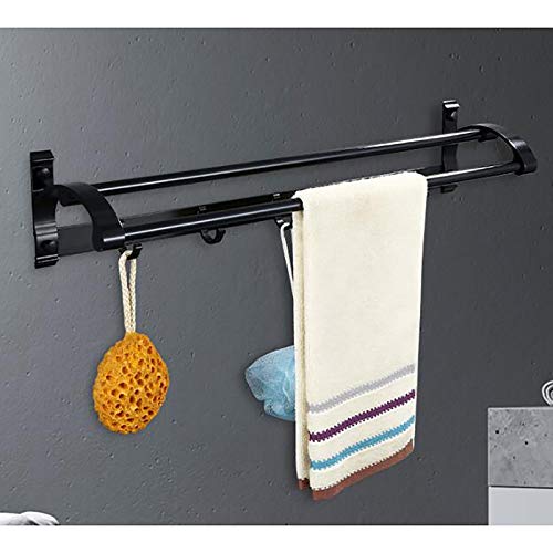 Porte-serviettes double barre mural aluminium douche cuisine hôtel YXWYXWA