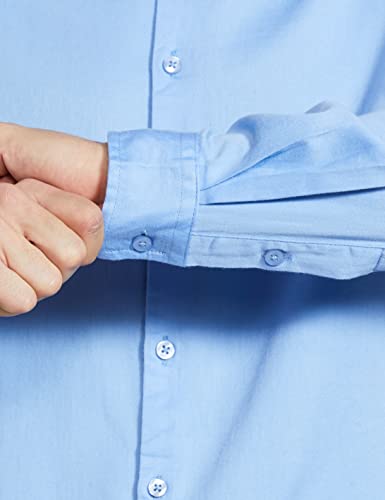 Image of The Indian Garage Co Men Regular Fit Solid Full Sleeves Spread Collar Formal Shirt
