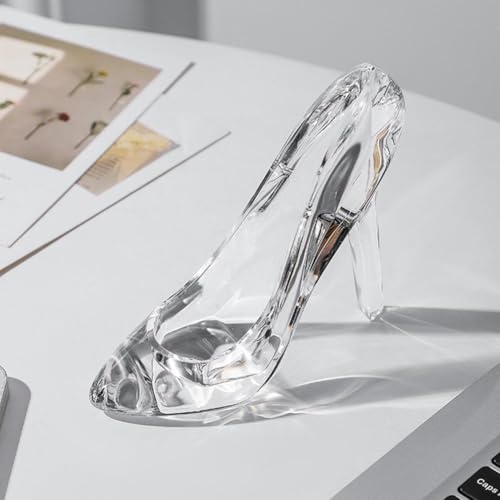 Pantuflas de cristal de Cenicienta, zapatos de tacón alto de cristal acrílico, decoración de zapatos de cristal, pantuflas de cristal, regalo para boda, cumpleaños, Halloween, fiesta de Navidad Pantuflas de cristal de Cenicienta, zapatos de tacón alto de cristal acrílico, decoración de zapatos de cristal, pantuflas de cristal, regalo para boda, cumpleaños, Halloween, fiesta de Navidad