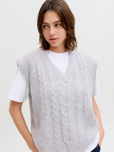 Chaleco de punto gris para tus looks de oficina Jack & Jones Jxjosie XS 3