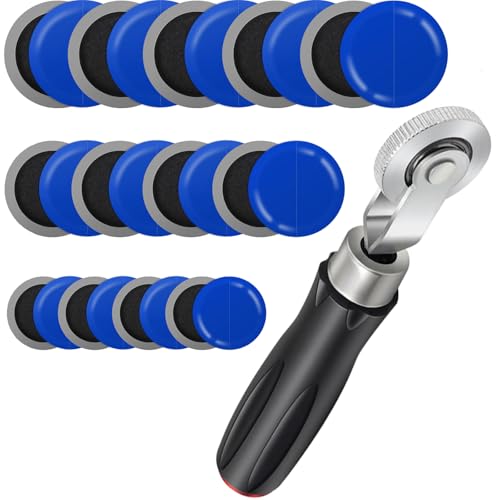 Image of 60+1PCS Tire Patches Kit, Heavy-Duty Tire Roller Kit Repair Buffing Wheel / 60PCS Repair Patch Plug Tool for Car Wheel