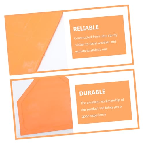 Plaque de baseball orange robuste évite les glissades set de base portable