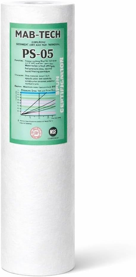 150 gm 10 Inch Spun Filter Cartridge, 5 Micron Polypropylene Pre-Filter for RO Water Purifier