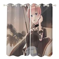 Amazon｜五等分の花嫁 中野 五月 カーテン 遮光 可愛い 遮光カーテン