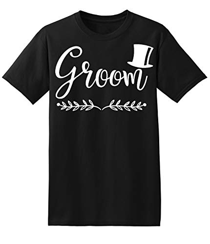 Elephield Groom Wedding Celebration Ceremony Rehearsal Party Mens T-Shirt L Black