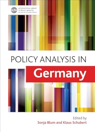 Policy Analysis in Germany book cover