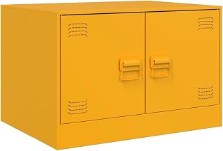 841730 - Mesa de centro (acero, 67 x 50 x 44 cm), color amarillo mostaza
