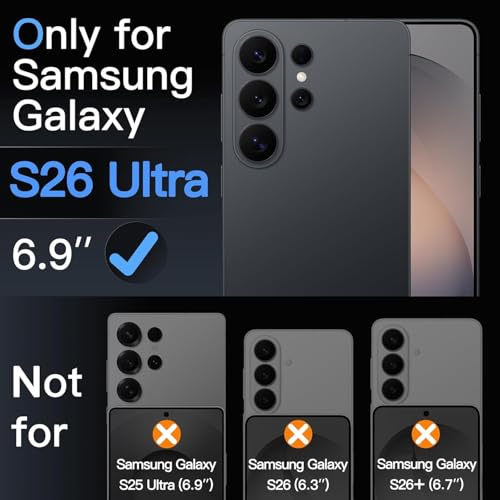 Image of Military-Grade Gorilla Tempered Glass for Samsung Galaxy S26 Ultra with Fingerprint Unlock, Edge to Edge Coverage - Case Friendly, Anti-scratch and Bubble free installation kit