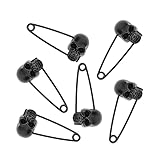  DEARMAMY 6 Pcs Halloween Crâne Tête De Crâne Broches Collier De Crâne Pin Pirate Pin Broches