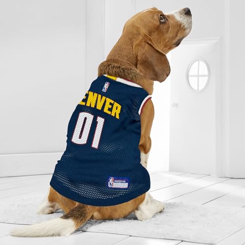 Pets First NBA Denver Nuggets Dog Jersey, Medium- Tank Top Basketball Pet Jersey by Pets First - Image 3