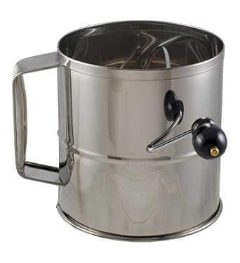 Crestware SFS08 Stainless Steel 8 Cup Flour Sifter
