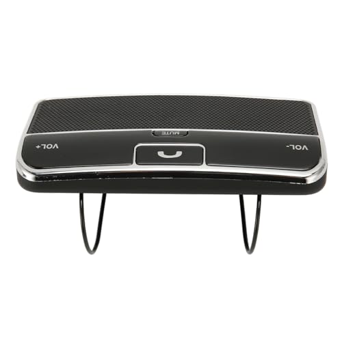 Car Speaker, Handsfree MP3 Player with DSP Noise Reduction, Automatic Reconnection, 1 for 2 Function, 650mAh Battery for Car Calls and Music