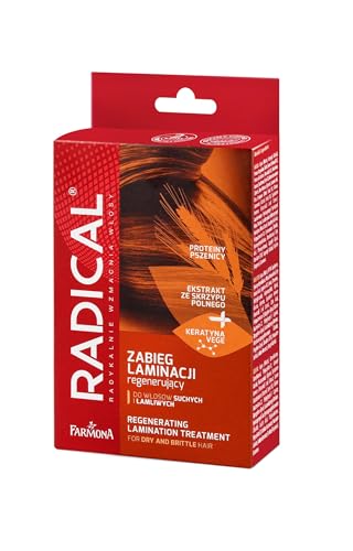 RADICAL - Tratamiento regenerador de laminación capilar (máscara de 15 ml, refuerzo de 15 ml, suero 5ml)
