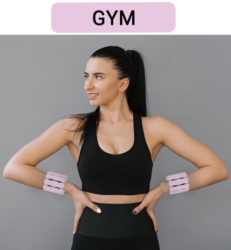 Image of Ankle & Wrist Weights for Women Men, Set of 2, 1 lb /2 lb Each | Adjustable Arm & Leg Weights, Soft Silicone Weighted Bracelet For Pilates Yoga Dance Walking Running Swimming Weight Loss