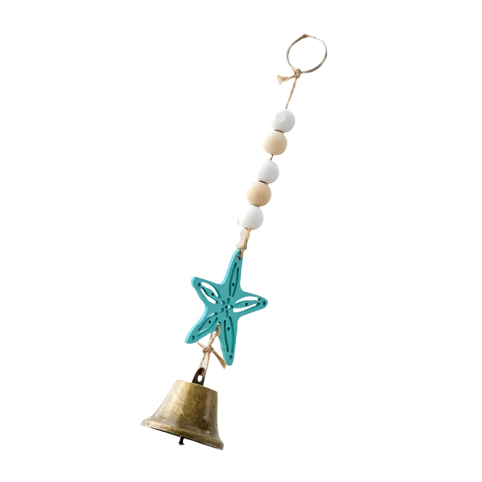 Home Wood Windchime with Turtles Seahorses Starfishs Garden Decoration Wood Windchimes Outdoors