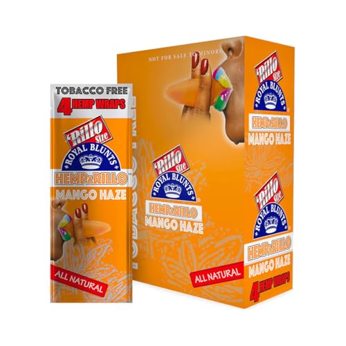 Mango Haze Flavor - Rolling Papers (Full Box) - 15 Pouches 4 Sheets Each Incl. Frugal Smoker Sticker