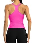 ATTRACO Women's Gym Tops with Built in Bras Sport Vest Yoga Tank Tops