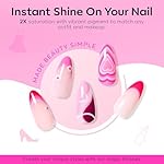modelones Pink Gel Nail Polish Set 6 Colors, Hot Pink Tones Neon Pink White Gel Polish Magenta Light Soft to Dark 2025 Spring Summer Nail Art Kit for Women Girl Nail Lovers Gift Salon DIY - Image 5