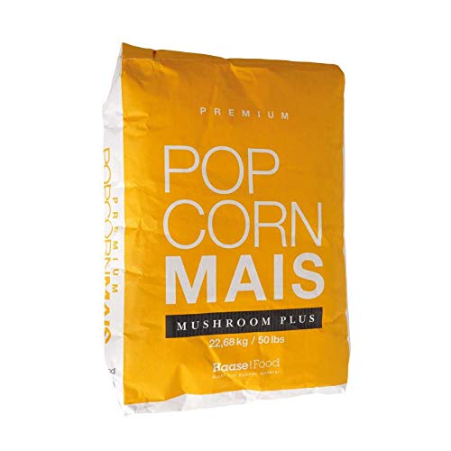 Popcornmais Premium PLUS Mais der Klassiker des Popcorn Mais Kinopopcorn 22,68 Kg Sack XXL 1:46 Popvolumen