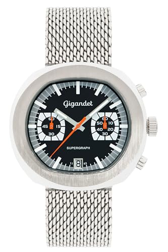 Montre analogique Gigandet hommes pour le bureau et les sorties en acier