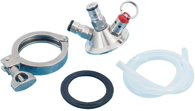 Stainless 2"TC Ball Lock Tapping Head Kit (2"Tri-Clover Commercial Keg to Ball Lock Conversion Kit) Homebrew Kegging Equipment