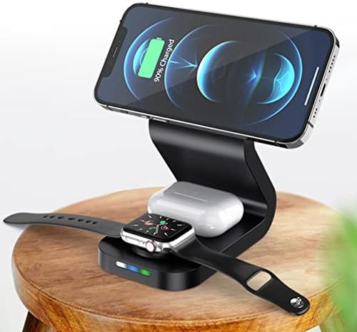 3 in 1 充電器 15W 急速充電器スタンド 携帯電話ウォッチヘッドセット用 (D)