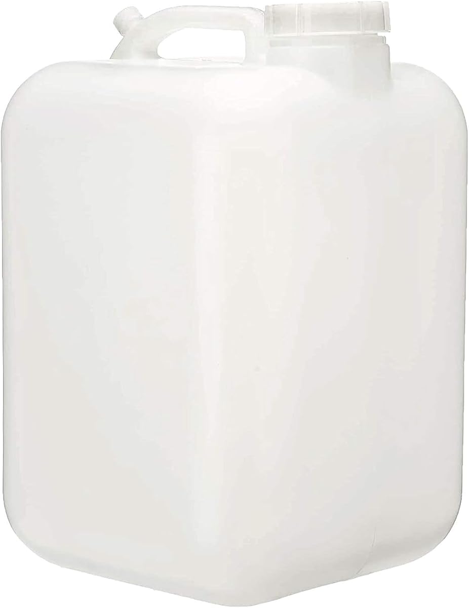 FastRack 5 Gallon Hedpak with Cap | BPA-free, Food-Grade, and Leak-Proof | White Water Container | Ideal for brewing, fermentation, or storage
