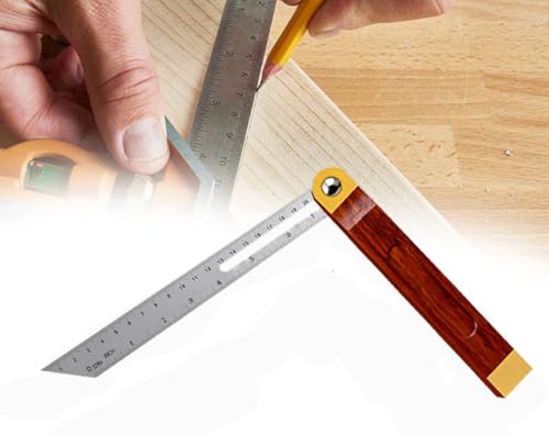 360 Degree Sliding T-Bevel Carpenters Angle Finder, 9 Inch Angle Ruler Wood Bevel Protractor Tool