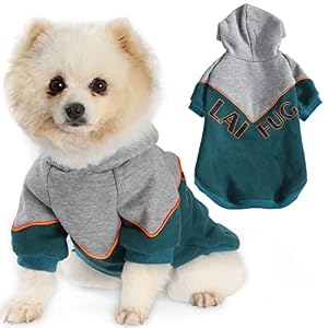LaiFug Handsome Dog Hoodie Soft and Warm Dog Hoodie Sweater Cotton Clothes for Pet Dogs Boys and Girls
