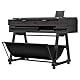 HP DesignJet T850 91 cm (2Y9H2A), Multifunktions-Großformatdrucker, Plotter, Scanner mit Frontladung, Standard A4-A0, 90 A0-Drucke/Stunde, Wi-Fi, Ethernet, 2 Jahre Garantie, HP Click, Schwarz