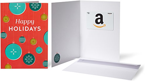 Amazon.com $10 Gift Card in a Greeting Card (Holiday Ornaments)