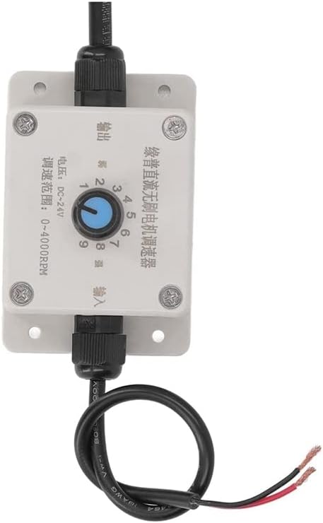30W Concrete Vibrator, 4000RPM Electric Vibrating Motor With Speed Controller & Adjustable Exciting Force - (Speed(RPM): Other, Voltage(V): 24V)