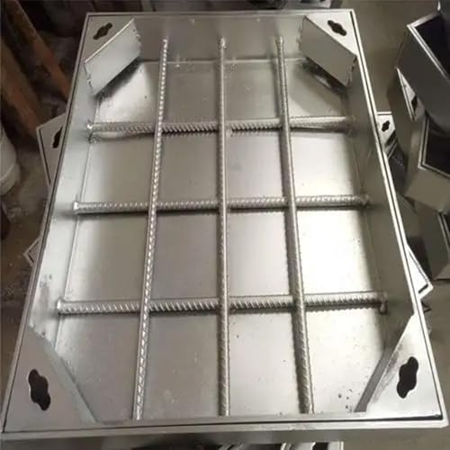 Invisible Septic Tank Covers, Customizable Manhole Cover and Frame with Base, Strong Load-Bearing Sewage Basin Cover for Parking Lots/Highways